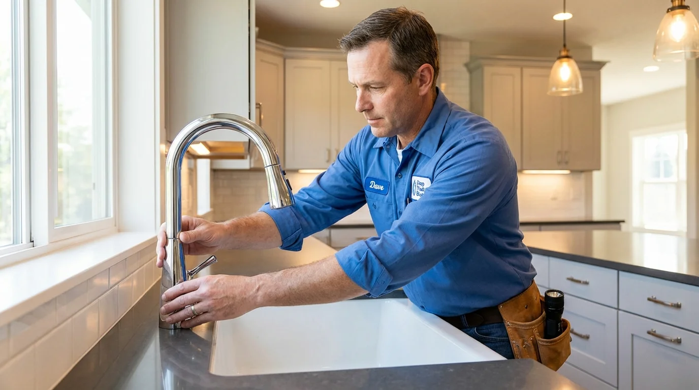 Kitchen faucet installation by Johns Plumbing LLC in Clover