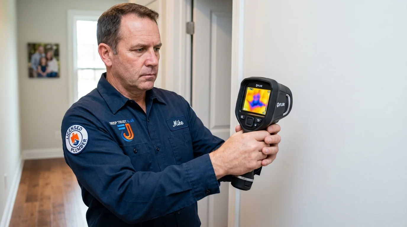Thermal imaging leak detection by Johns Plumbing LLC in Clover